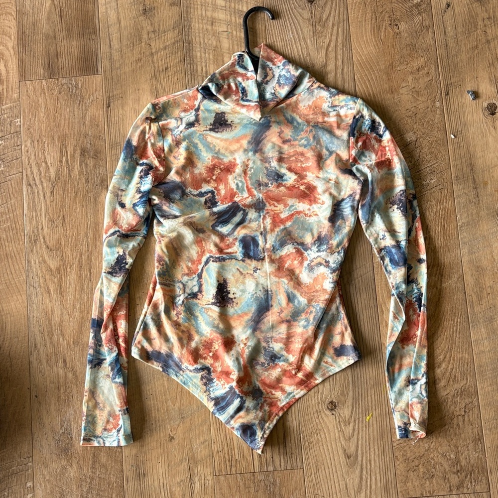 Colorful Abstract Long Sleeve Bodysuit